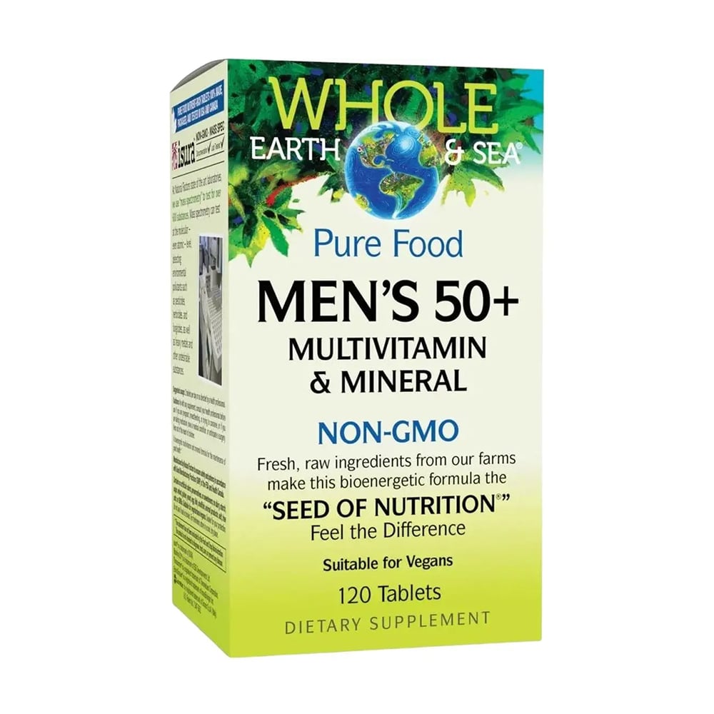 Мультивітамінний та мінеральний комплекс для чоловіків Natural Factors Men's 50+ Miltivitamin &amp; Mineral, від 50 років, 120 таблеток