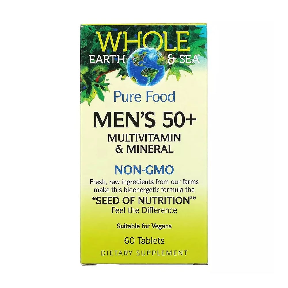 Мультивітамінний та мінеральний комплекс для чоловіків Natural Factors Men's 50+ Miltivitamin &amp; Mineral, від 50 років, 60 таблеток