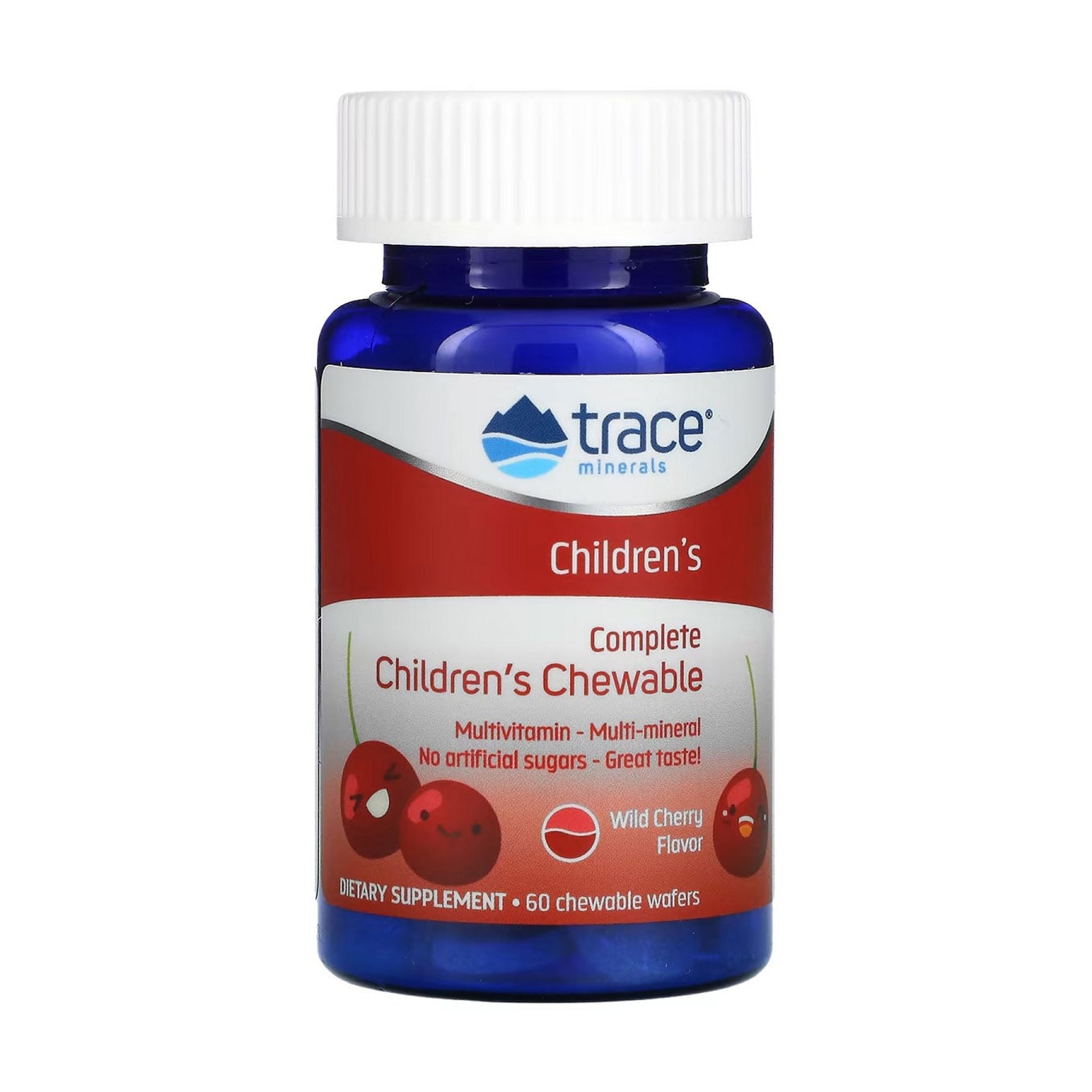 Вітамінно-мінеральний комплекс для дітей Trace Minerals Complete Children's Chewable смак вишні, 60 жувальних таблеток